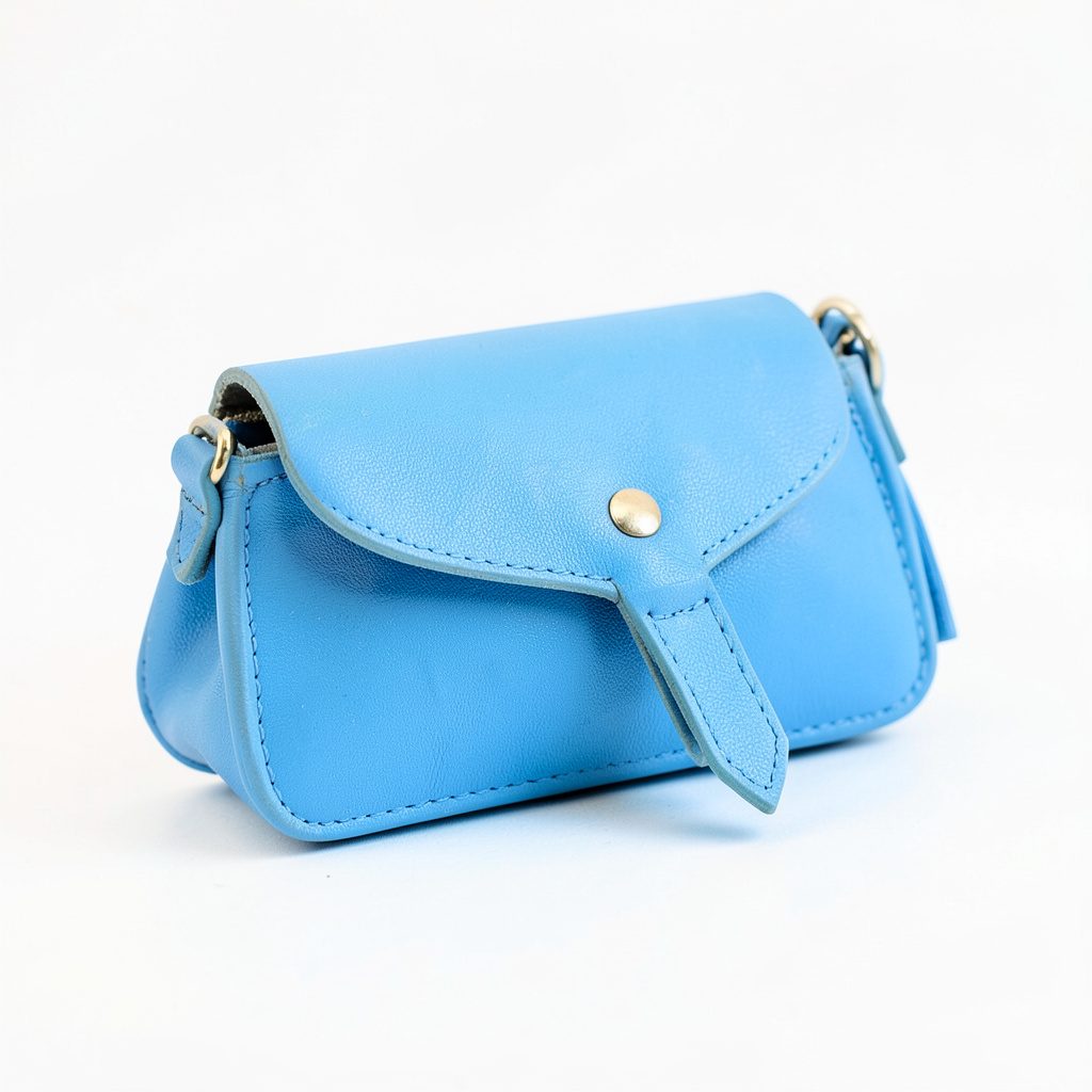 Bright, airy photograph of leather goods arranged on a soft cream backdrop in gentle natural light